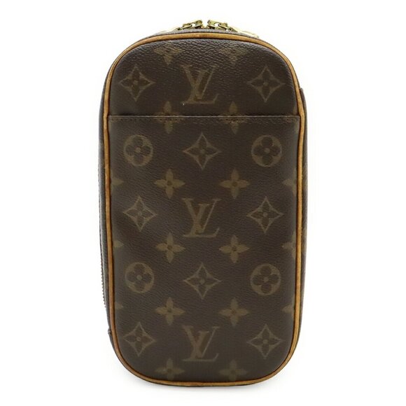 LOUIS VUITTON Authentic Brown Monogram Pochette Shoulder Bag